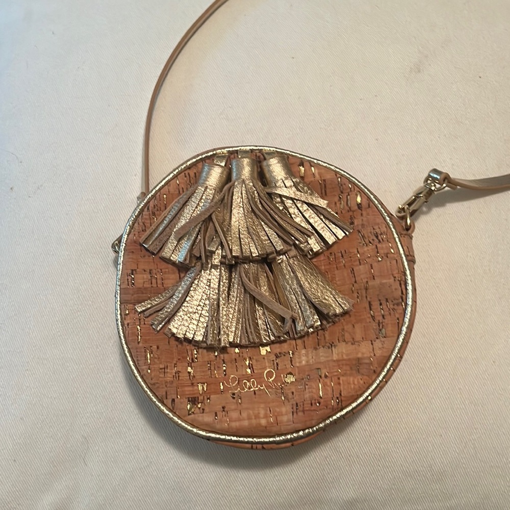 crossbody round cork round handbag
